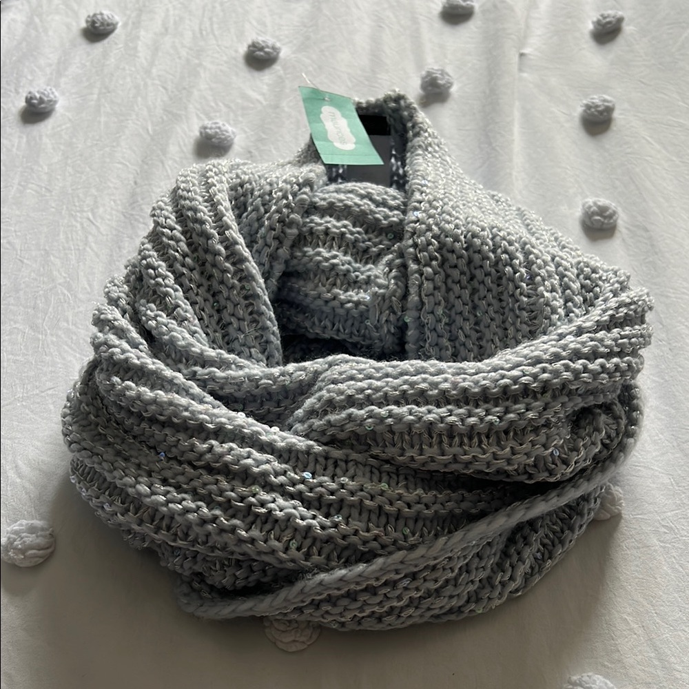 blue tube scarf